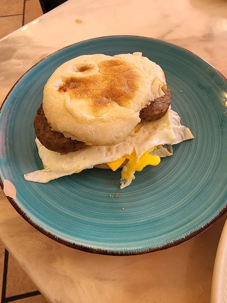 Sausage Egg & Cheese on English Muffin